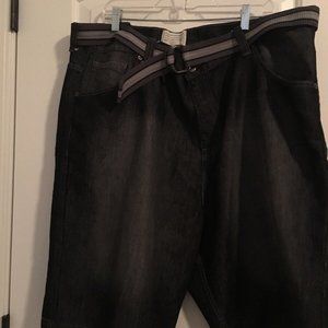 Colours Alexander Julian Men's Blackish Denim Jean Belted Shorts Sz 42